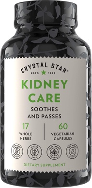 Kidney Care (60 Capsules) – Herbal Supplement for Kidney Cleanse, Detox & Support - Stone root, Grav