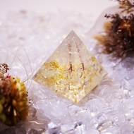 金字塔奧根塔Orgonite奧剛石生命之樹脈輪冥想能量白水晶黃水晶
