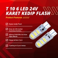 T10 6LED 24V FLASH/FLASH SPECIALLY FOR TRUCKS AND BUSS