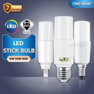[SIRIM] LED Stick Bulb Mentol Light Bulb 5W/10W/15W (E14 / E27 / PLC)