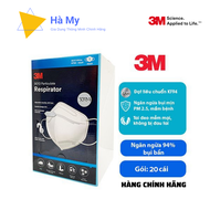 1 Hộp Khẩu Trang N95 Chính hãng 3M 9513 ( 20 Chiếc ) Với Lớp lọc Tĩnh ĐiệnKháng KhuẩnKháng Bụi Mịn 9
