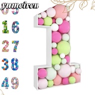 YUMEIREN  Balloon Frame, Three-dimensional Digital Large Size Balloon Number Box, Standee 91.5CM Bal
