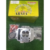 head racing w125 4 valve 24/21 head penuh intake cnc porting arata