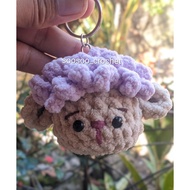 GANTUNGAN Chenile sheep keychain