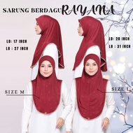 Tudung sarung berdagu Tudung sarung ironless labuh muslimah tudung sarung labuh
