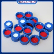 HENGHOME Blue Open-topped Polypropylene Cap Plastic Septa 9 Mm For Chromatography Vial 2 Ml Replacem