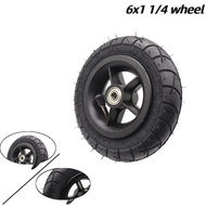Scooter inflatable wheels 6 inches 6x1 1/4 wheels M8/M10 for scooter wheel accessories
