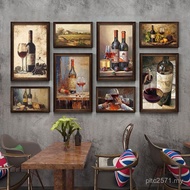Wine Cellar Hotel Cellar Painting Retro Mural Clear Bar Wall ktv Hanging Grape Club Red Wine Decorat