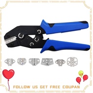 Crimping Pliers Ratchet Hand Tools Steel for Insulated &amp; Non-Insulated Tube VE RV SV JST