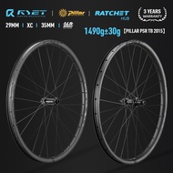 RYET 29er Carbon MTB Wheelset Boost 148mm 36T Ratchet Hub Pillar Triple Butted Spokes, Compatible XD