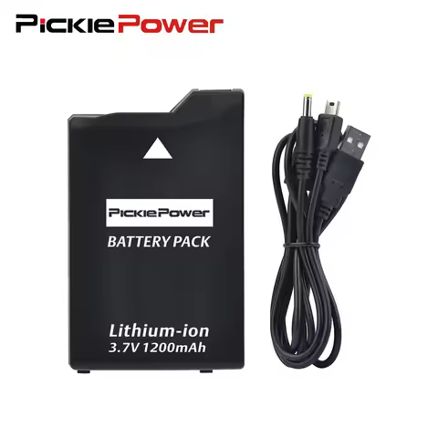 Pickle Power PSP 3000/2000 Battery with Charger Cable for PSP Slim 2000 PSP-S110,PSP-3001, PSP-3002,