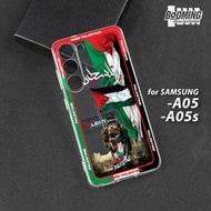 Samsung A05 - A05S Case Samsung A05 - A05S Motif [PALESTINA] Booming Case Softcase Premium - Case hp
