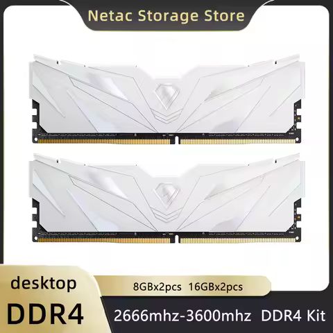 Netac ddr4 RAM 8gb 16gb Memoria rams 32gb DDR4 3200mhz 2666mhz 3600mhz Desktop Memory with Heatsink 