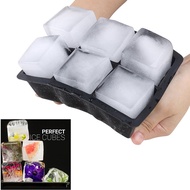 Silicone Ice Cube Tray Large Square Ice Cube Maker Silicone Mold Kitchen Ice Cream Tools Ice Ball Maker for Whiskey Cocktail