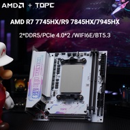 TOPC Motherboard AMD Ryzen 7 7745HX/R9 7845HX/7945HX DDR5 M.2 2.5G Lan Type-C HDMI DP WIFI6E BT5.3 F