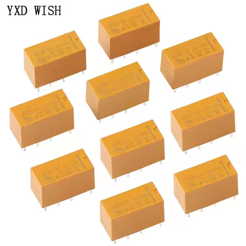 10PCS 8Pin 2NO 2NC Mini Power Relays PCB Type HK19F HK19F-DC5V-SHG HK19F-DC12V-SHG HK19F-DC24V-SHG R