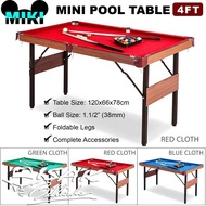 terbaru !!! miki 4-ft mini pool table mainan anak meja billiard kecil