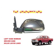 Toyota Hilux Side Mirror LN106 RN85 RN100 4x4 4x2 Left Side Chrome Manual Made In Taiwan