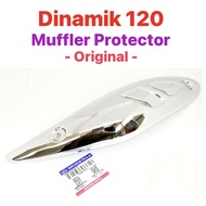 MODENAS DINAMIK 120 DINAMIK120 EXHAUST COVER - CHROME LOCAL / ORIGINAL 49106-1249 MUFFLER PROTECTOR 
