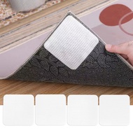4Pcs Home Floor Anti Slip Sticker / 10*10cm Square Double-sided Adhesive Sticker Anti Slip Mat /  Re