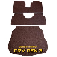 HONDA CRV GEN 3 CAR CARPET (2007 - 2012) CARPET/ HONDA CRV GEN 3 FULLSET BIHUNmie