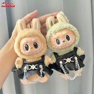 Clothes only] Labubu clothes pendant Labubu sitting party baby clothes fashion leather skirt Labubu 