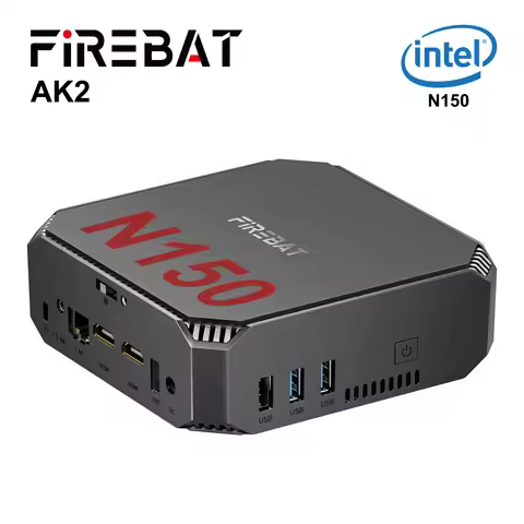 FIREBAT AK2 PLUS MiniPC Intel Lake N150 Dual Band WiFi5 BT4.2 16GB 512GB Desktop Gaming Windows 11 P