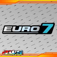 EURO 7 Embossed Emblem Sticker