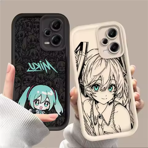Cute H-Hatsunes Kawaii M-Miku Case For Xiaomi Redmi Note 13 14 12 11 Pro Plus 5G 14S 12S 11S 10S 10 