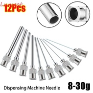 MERY 12Pcs Dispensing Machine Needle, Metal Stainless Steel Industrial Glue Injection Needle, Durabl