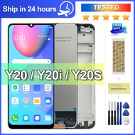 【Must-have】 6.51 Black NEW For Y20i V2027 V2032 LCD Display Touch Screen Digitizer Sensor Assembly F