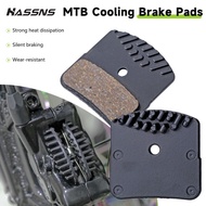 HASSNS Ice Tech H03A Resin Disc Brake Pads - For 4-Piston Shimano XT M820 M640 M6120 - High Performa