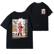 T-shirt ใหม่ รูปแบบ Super Saiyan Goku ในเสื้อยืดแขนสั้นอะนิเมะ Dragon Ball สุดฮอต ร้อน