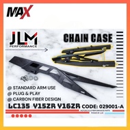Y15ZR Y15 Y16ZR LC RS150 CHAIN COVER PENUTUP RANTAI HARD PLASTIC STANDARD BOLEH PASANG CARBON DESIGN