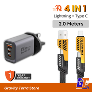 Kepala charger adapter plug 150W  3 in 1 adapter charger adapter USB to typc C charger adapter type 