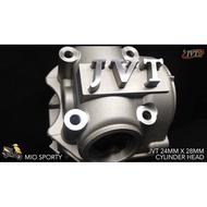 JVT BIG VALVE CYLINDER HEAD 24/28MM MIOSPORTY/SOULTY/MIOSOUL115/FINO