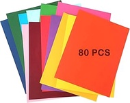 Beyoslf 80 Sheets Colored Cardstock Paper 20 Assorted Colors, 8.5” x 11” Colorful Card Stock Printer Paper 200 GSM A4 Cardstock Colored Paper for Card Making, Kids Craft, Scrapbooking, Party Decor.