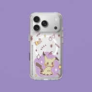 Clear MagSafe兼容 透明防摔磁吸手機殼∣寶可夢/暖色系列-謎擬Q