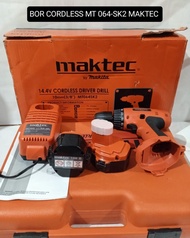 Bor Cordless Baterai MT064SK2 MAKTEC /Mesin Cordless MAKTEC MT 064SK2 