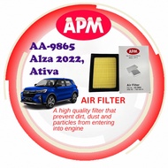 PERODUA ALZA 2022, ATIVA Air Filter AA-9865 / 17801-BZ110