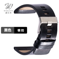 Đồng Hồ Nam Đeo Bằng Da Thật Phù Hợp Với Diesel DZ140543231657 26 28 30 32 34mm Khóa Cài Mỏng Màu Tr