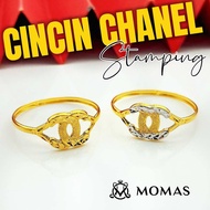 Cincin CC Emas 916 Tulen Cincin Emas 916 Bajet Emas 916 Original Cincin Stamping Emas 916