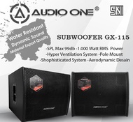 1set (2BOX) SUBWOOFER Audio One GX115  - 15inch PASIF - SPEAKER SUBWOOFER 15inch PASIF ORIGINAL GARANSI RESMI LAPANGAN MURAH