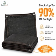 Shade Net Black PE Shade Cloth 95 Percent Sunblock Breathable Mesh Taped Edge Grommets