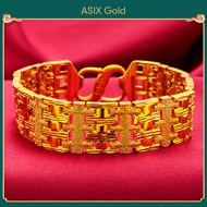 ASIX GOLD 916 Gold Men Bracelet Korean Gold Bangkok Original Jewelry 22CM / 48 G