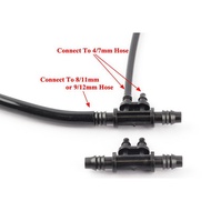 Tee Reducer Connector Hose 8/11 mm to Double Hose 4/7 mm