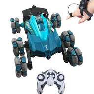 Flexible Mecanum Wheel 6WD RC Stunt Car, Gesture Watch Control Off Road Climbing Drift Car, LED Ligh