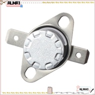 ALMA 2pcs Thermostat, 145°C/293°F N.C Adjust Temperature Switch, Durable Snap Disc KSD301 Sliver Temperature Controller