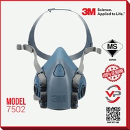 3M 7502 Medium SIRIM DOSH Half Mask Respirator Use With 6051 6057 6054 6075 6059 6096 6035 2135 2138