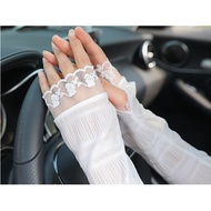 Hand sock Sarung Tangan Premium Muslimah Jubah chiffon lace pearl diamond hand sock